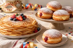 Що їдять на карнавал і Масницю в Європі: млинці, Krapfen, Pączki